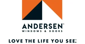 A logo of andersen windows and doors